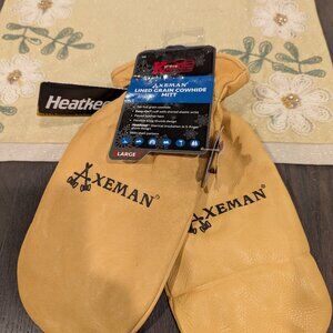 Axeman® Lined Grain Cowhide Mitt large